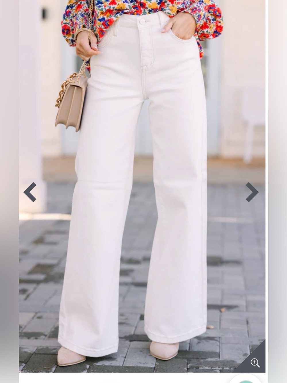 New Risen Above And Beyond White Wide Leg Jeans Sz 26